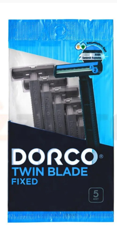 خودتراش مردانه 2 تیغ دورکو مدل Twin Blade Fixed بسته 5 عددی