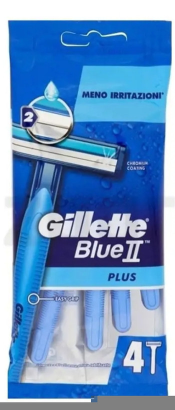 خودتراش مردانه 2 تیغ ژیلت مدل Blue2 plus بسته 4 عددی