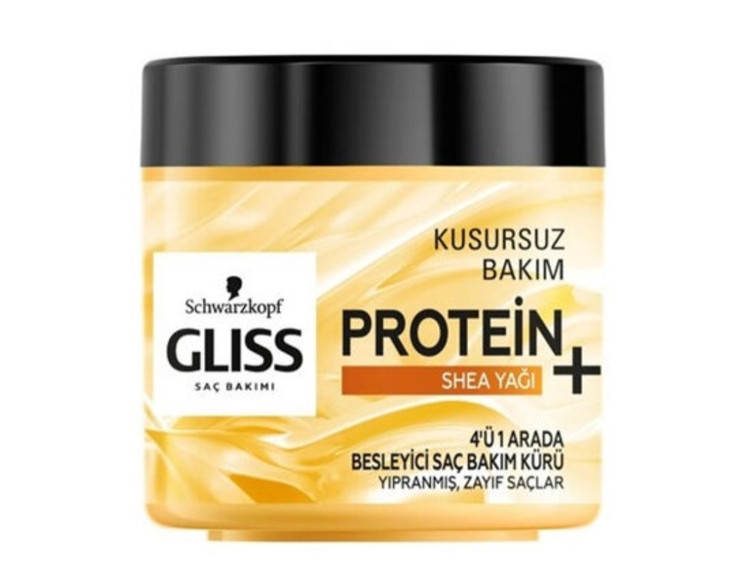 ماسک مو گلیس حاوی پروتئین و روغن شیا مناسب مو ضعیف و آسیب دیده 400 میل