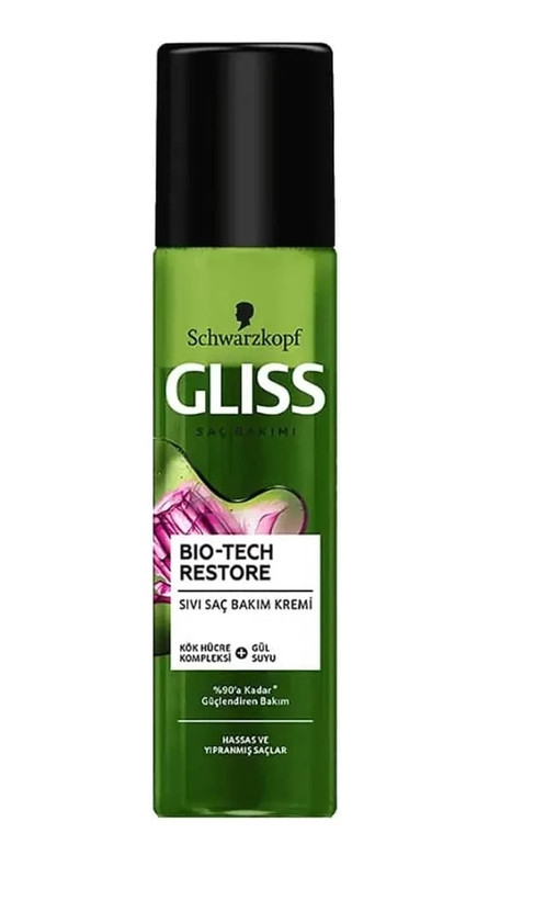اسپری مو دو فاز گلیس مدل Bio-Tech Restore مناسب موهای حساس و آسیب دیده 200 میل